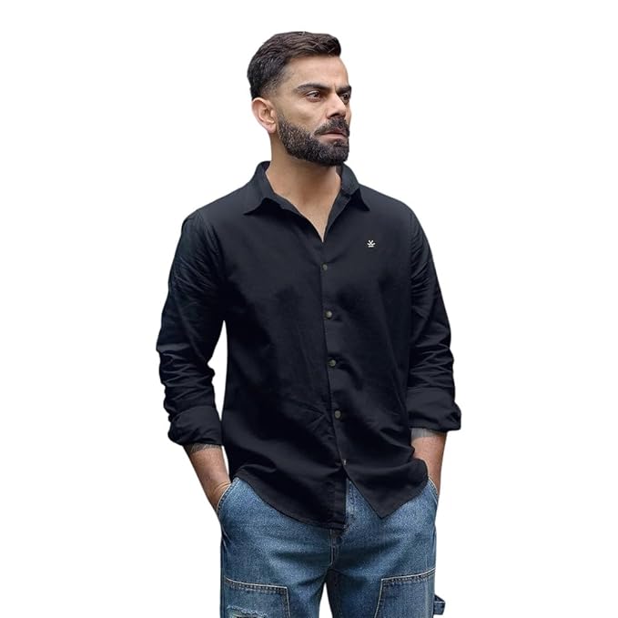 WROGN Men's Linen Blend Shirt | Solid Styles | Slim Fit