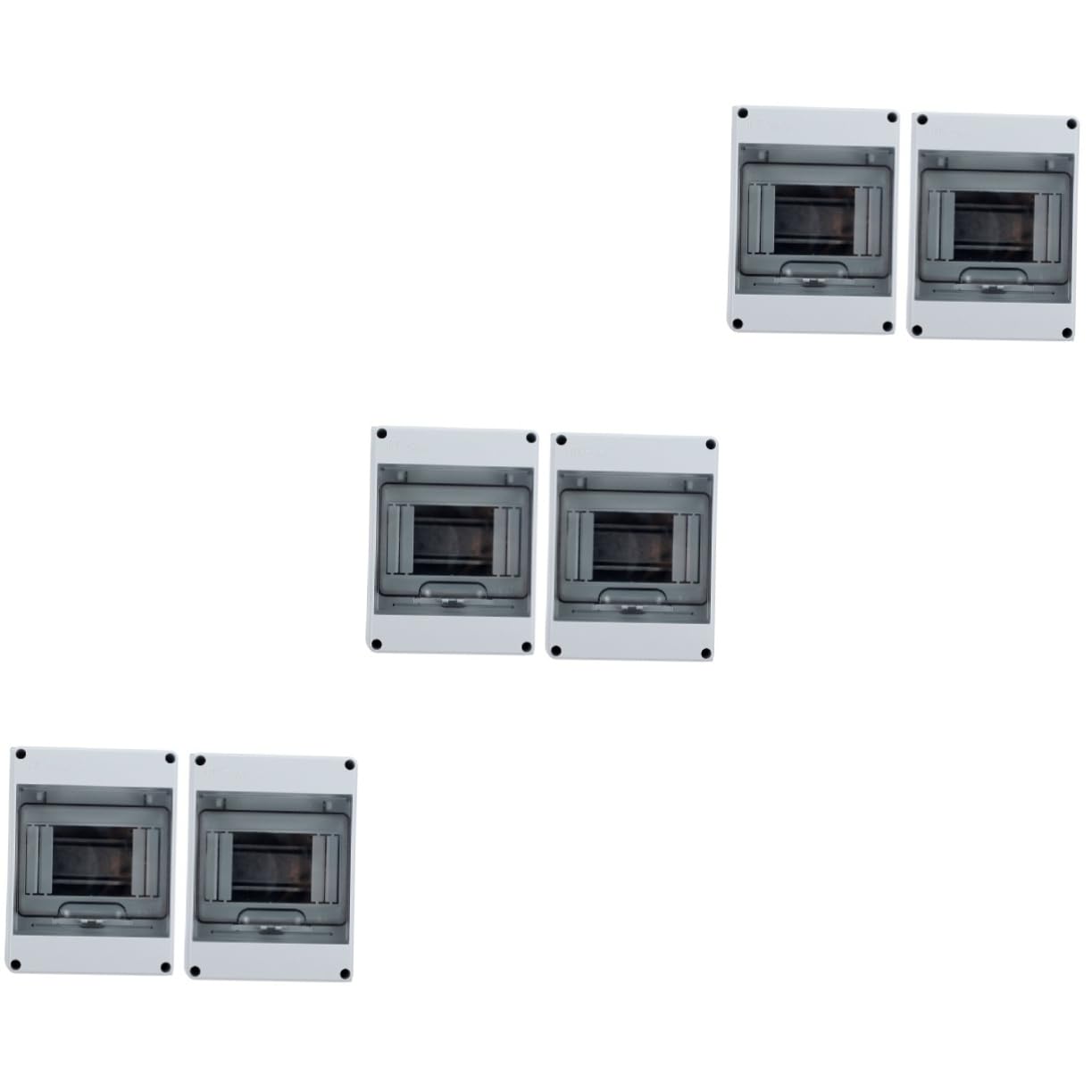 6pcs Outdoor Distribution Protection Box Electrical Distribution Box Breaker Sturdy Easy Installation Check Condition Without Opening