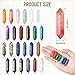 24Pcs Healing Crystals Stones Sets, Hexagonal Bullet Shaped Reiki Meditation Gemstone Chakra Stones Tiger Eye Obsidian Quartz Crystals Gemstone Wand Set Pendants with Storage Box