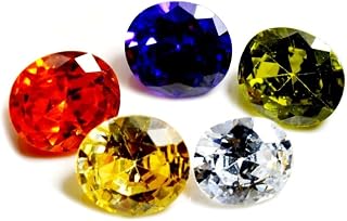 Created Multi Color Cubic Zircon at Wholesale Rate (Rs 7.5/carat) Fine Quality Oval Shape जरकन Loose Gemstone for Resellin... Price In India