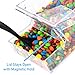 IneVibe Candy Bin Topping Dispenser - Acrylic Bulk Sprinkle Container w/Scoop, Stackable & Magnetic for Multiple Holders on Shelf - Commercial Setting for Cereal, Nuts, Candies & Snack Food Storage