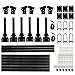 Peforway Van Ladder Racks, Van Roof Rack Steel 3 Bars fit for Ford Econoline E150 250 350 1992-2015, fit for Chevrolet Express 1500 2500 3500 Topper Racks 750 lbs Capacity (Black)