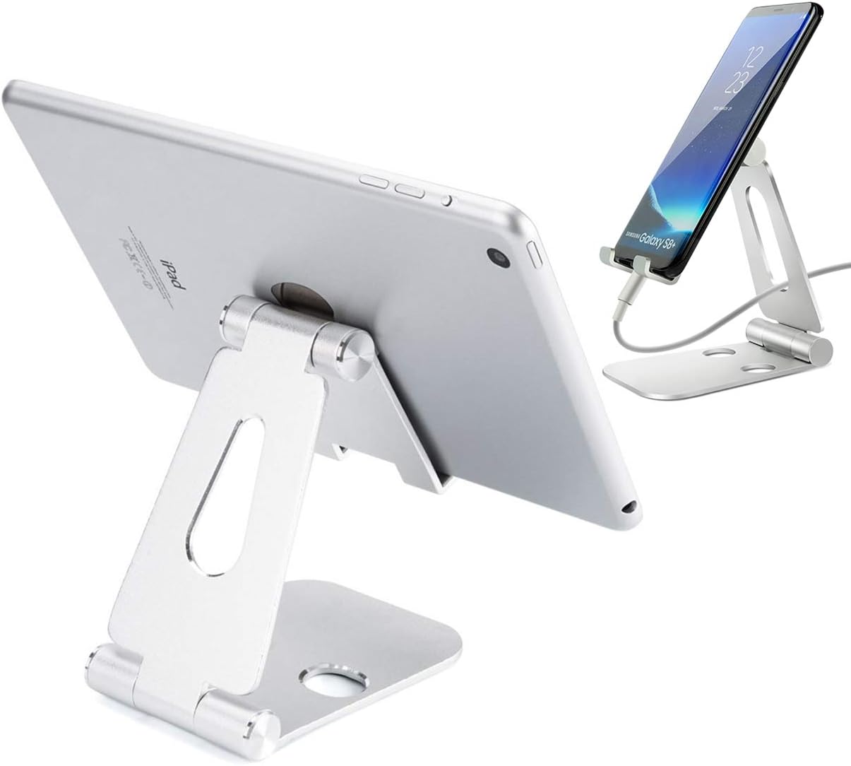 Urvoix Tablet Stand iPad Holder Foldable, Adjustable Cellphone Stand