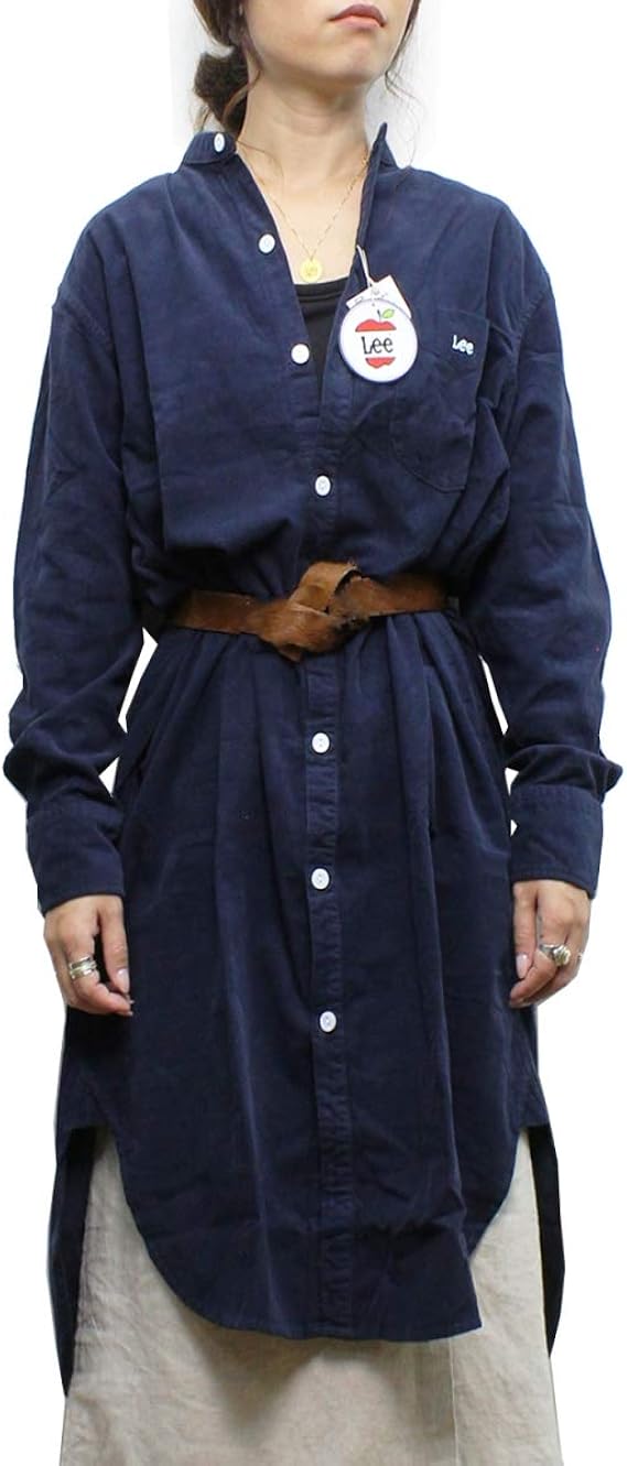 Amazon Co Jp Lee リー Lady S Lt1029 Work Corduroy One Piece 4 Navy ワーク コーデュロイ ワンピース S 服 ファッション小物
