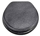 tradefirst Heavy Duty Black Glitter Toilet Seat Bathrooms Resin Toilet Seat, Glitter Toilet Seat Close Hinge Quick Release , Black Bathroom Accessories - Image 5
