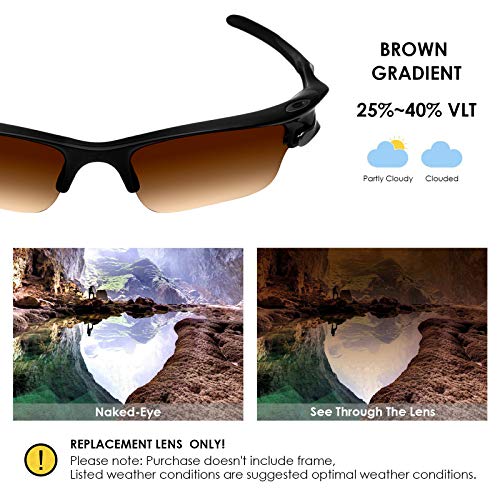 Image of BLAZERBUCK Polarized Replacement Lenses & Sock Kit for Oakley Fast Jacket XL OO9156 Sunglass