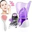 Purple Facial Steamer 4 Masks and 2 Brushes