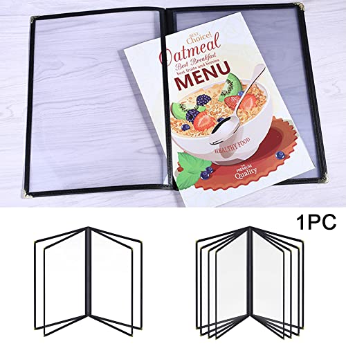 iayokocc Capas de menu de tamanho A4, capas transparentes de cardápio de restaurante, suporte de men