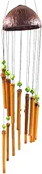 Dupétriz, Sino Vento Mobile Caracol 60 cm - 15 Tubos 6,5-18 cm - Bambu Natural