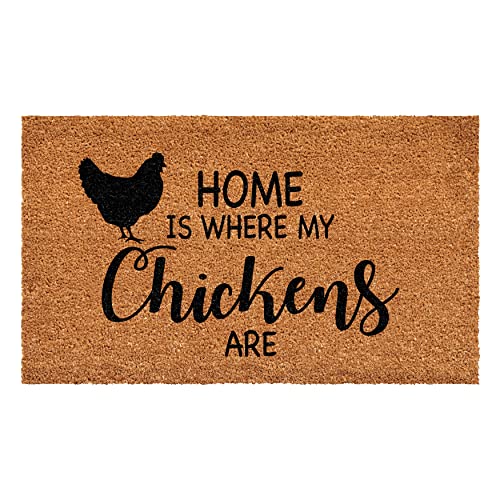 Calloway Mills Home is Where My Chickens are Doormat 17" x 29"