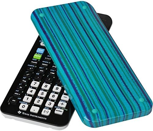 Guerrilla ti84cebluestripe Graphing Calculator, diseño de rayas, color azul