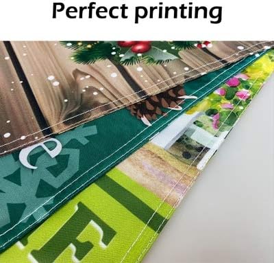 Miniatura 7 de Bandera decorativa de copo de nieve de invierno con monograma W de bienvenida para jardín, letra inicial, decoración de nieve, para exterior, 12.5 x