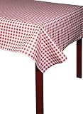 Pro Nappe 802070I - Profesjonalny obrus, jednorazowy z papieru tłoczonego - unikalne, estetyczne i głębokie tłoczenia - rolka o długości 20m i szerokości 1,20 m - Kolor biało czerwony w kratę