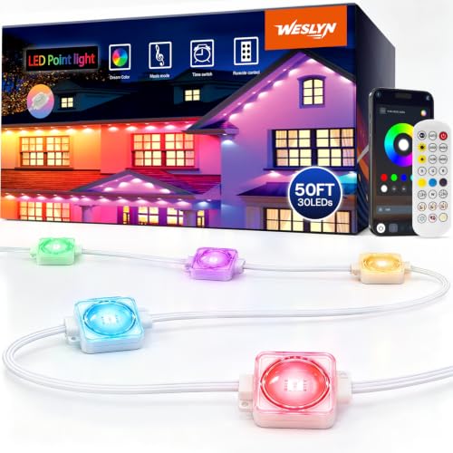 Permanent Outdoor Lights for House 50FT 30 LEDs, IP67 Full Waterproof - image 1