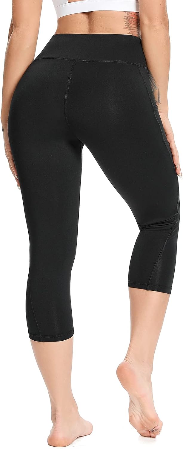 FITTOO Women's Yoga Capris Leggings Pockets Workout Pants - Image 4