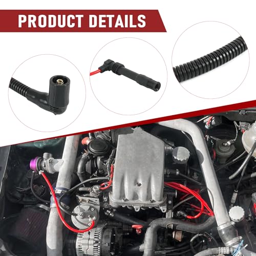 JDMSPEED 671-6165 Spark Plug Wire Set for Audi & VW - Image 5