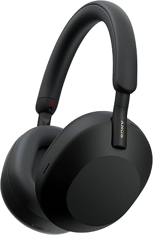 Auriculares inalámbricos Sony WH-1000XM5 con cancelación de ruido - 30 horas de batería - Over-ear - Optimizados para Alexa y Google Assistant - Micrófono integrado para llamadas - Negro - Versión internacional sin garantía