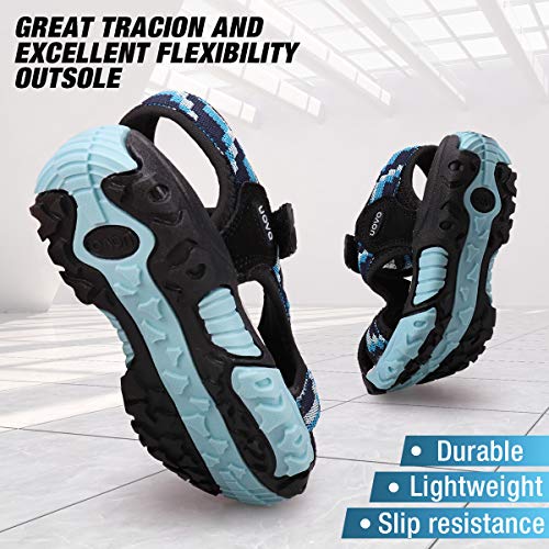 Image of UOVO Boys Sandals Kids Sandals Hiking Athletic Closed-Toe Beach Summer Sandals for Boys Quick-Drying
