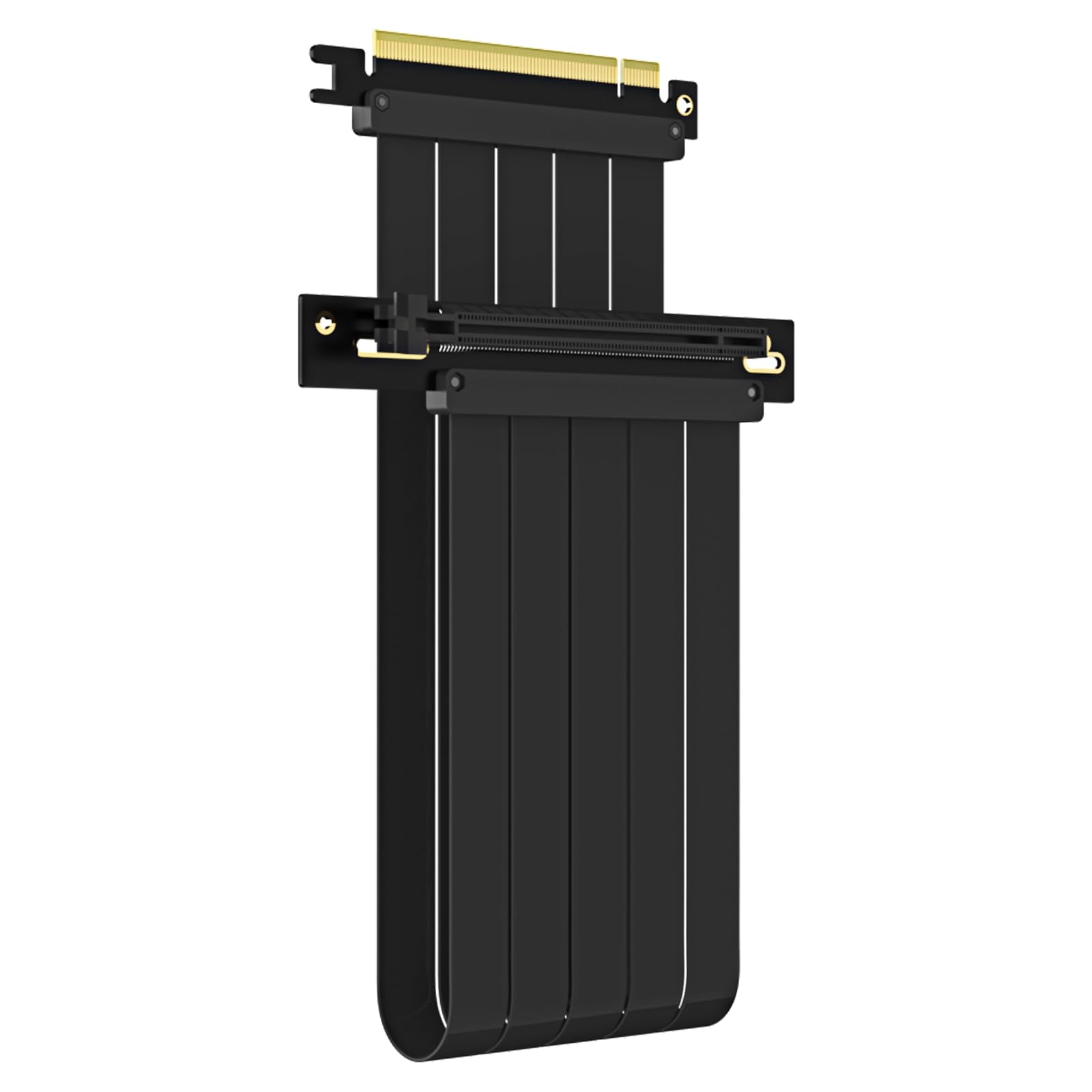 GLOTRENDS 400mm PCIe 4.0 X16 Riser Cable for PCIe 4.0/3.0 GPUs, Such as GeForce RTX 40/30 Series and AMD Radeon RX7000/RX6000 Series, etc