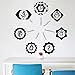 Produktbild BFMBCH Yoga Chakra Wandaufkleber Studio Aufkleber Buddhismus Vinyl Dekoration Wohnzimmer Schlafzimmer Art Deco Wandaufkleber A3 74x74cm