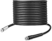 Asixxsix Kit de hidrojateamento para lavadora de alta pressão, mangueira de limpeza de ralos de alta pressão de 5 a 800 PSI com adaptadores de bicos, mangueira para ralos (10m)