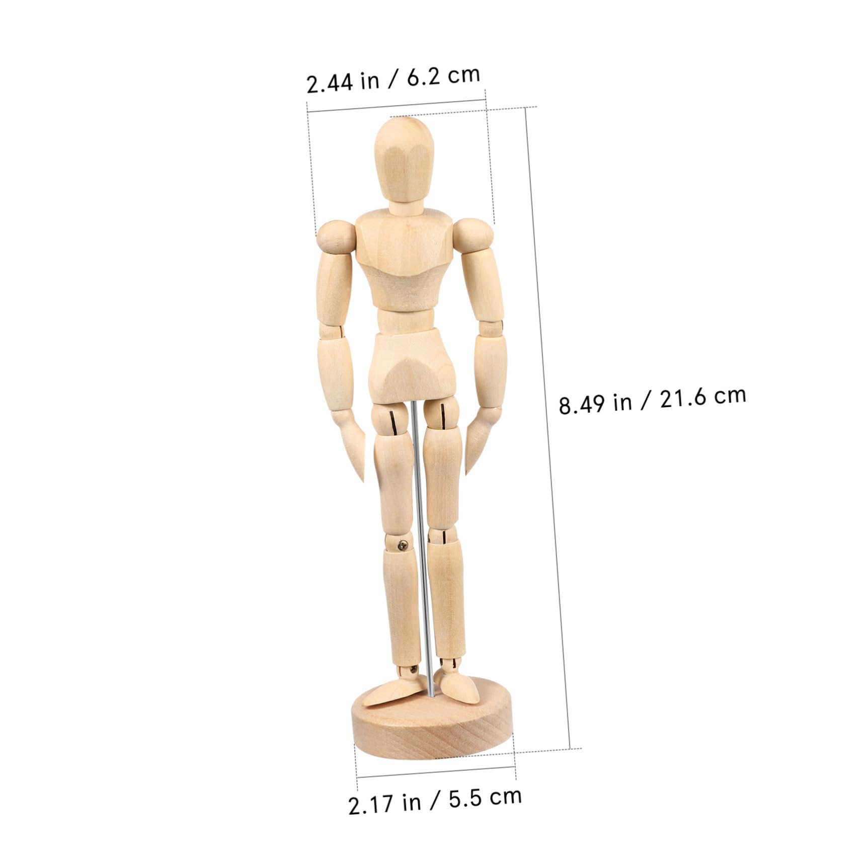 DOITOOL Rticulated Art Mannequin Drawing Figure Wood Construction for Artists Decorative Statue St