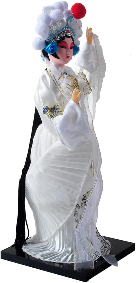 NW 12 Inch Chinese Traditional Handicraft Silk Figurine Collectible Chinese Ancient Character Ornaments for Home Decoration (1802)