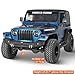 Hooke Road Climber Front Bumper for 1997-2006 Jeep Wrangler TJ, Off-Road Steel Bumper with D-rings and 2×25W LED Spotlights