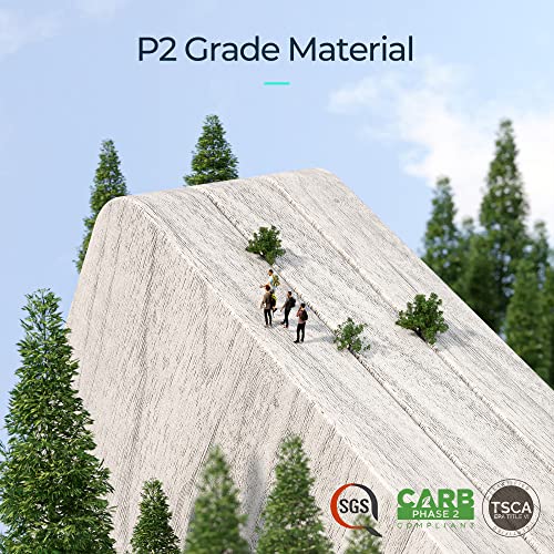 LINSY HOME 5-Shelf Bookcase, Bookshelves Floor Standing Display Storage Shelves 68 in Tall Bookcase Home Decor Furniture for Home Office, Living Room, Bed Room - White Oak - Image 6