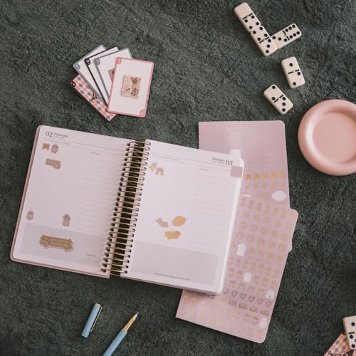 Kokonote A5 Academic Diary 2026-2027 Page a Day - Soft Lilac | Back to School Planner 2026-2027, Mid Year Diary 2026 2027 Day per Page, A5 Planner | Aesthetic Stationery Gifts