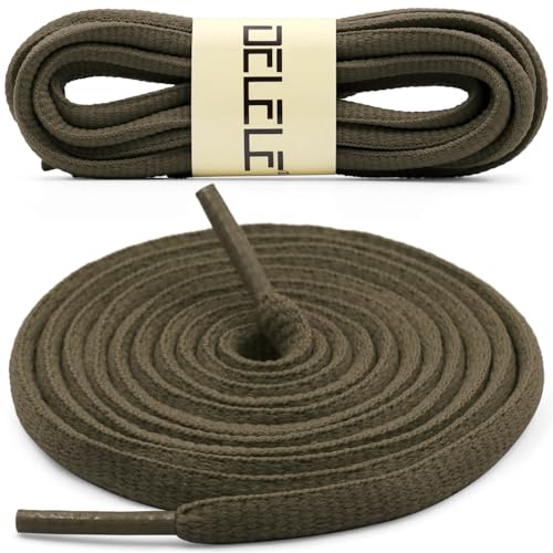 Image of DELELE 2Pair Oval Shoes laces 42 Colors Half Round 1 /4 inchAthletic ShoeLaces for Sport /Running Shoes Shoe Strings