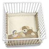 Lieferumfang: 1 Sterntaler Laufgittereinlage, Modell: Hund Hanno, Maße: 100 x 100 cm, Farbe: Beige