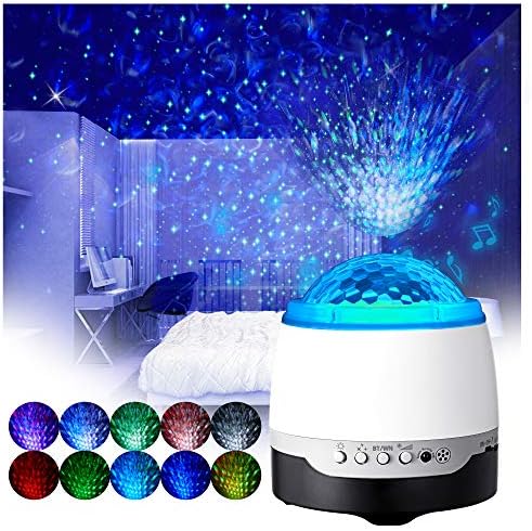 Galaxy Projector Light, PENDEI Night Light Projector LED Star Light Projector Nebula Cloud with Music Speaker Voice Control Remote Control Night Light Ambiance for Kids Adults Bedroom