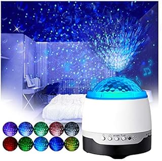 Galaxy Projector Light, PENDEI Night Light Projector LED Star Light Projector Nebula Cloud with Music Speaker Voice Control Remote Control Night Light Ambiance for Kids Adults Bedroom