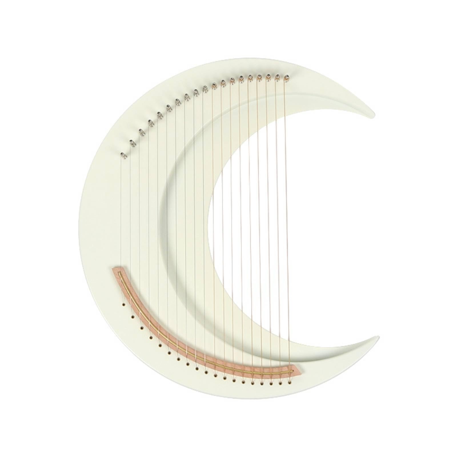 Leier Harfe Saiteninstrument Musikinstrument Zupfinstrument mit Eleganter Kurvenform Und Hohlkörper für Vollen Klang Einfach zu Stimmen Und zu Warten für Solo Ensemble Unterricht Wohnzimmer