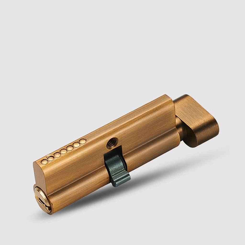 Door Knob Lever Single Lock 50 Mute Solid Wood Door Levers Door Lock Door Handle/with Key for All Kinds of Wooden Doors Door Lock with Handle (Color : Coffee Bronze Color Without Key)