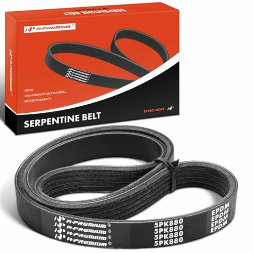 A-Premium Serpentine Belt 34.64 In For Subaru Baja Forester Impreza Legacy Outback WRX SVX & Honda Prelude & Chevrolet Cavalier Cobalt HHR & Saab 9-2X & Saturn Ion