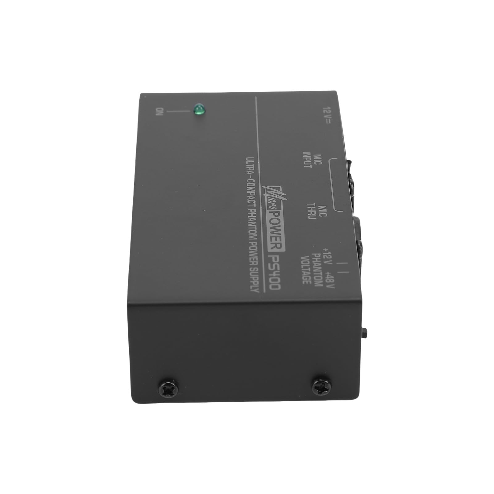 48V 12V Phantomspeisung, Metallmikrofon Geräuscharmes Soundgerät Shell Mic Power Phantom Box Mikrofon Stromquelle für Kondensatormikrofon Musikaufnahmegeräte