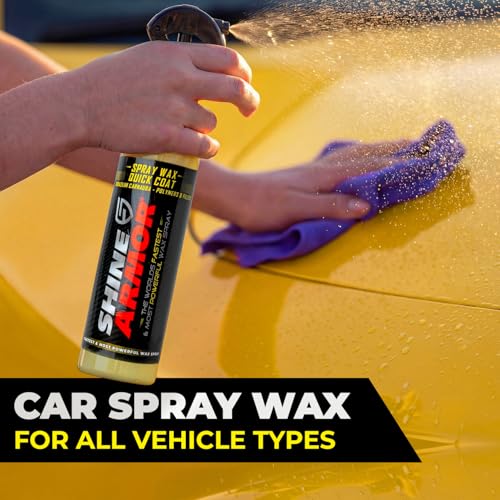 Image of Car Spray Wax for Car Detailing - Quick and Easy Carnauba Liquid Car Wax Spray for Instant Gloss and Protection - Multi Surface Premium Brazilian Carnauba Car Wax Polish for All Vehicle Types
