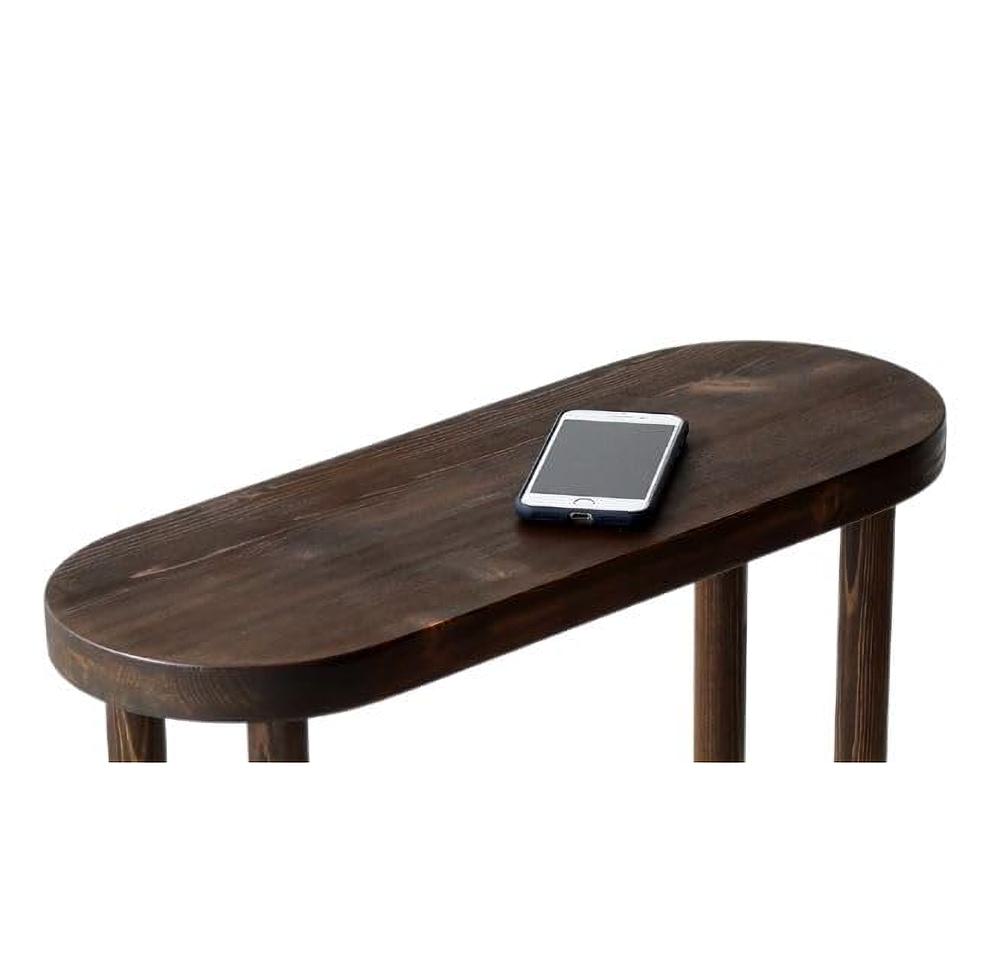 Amazon.com: GENESIS WOODESIGN Oval Solid Wood Narrow Side Table