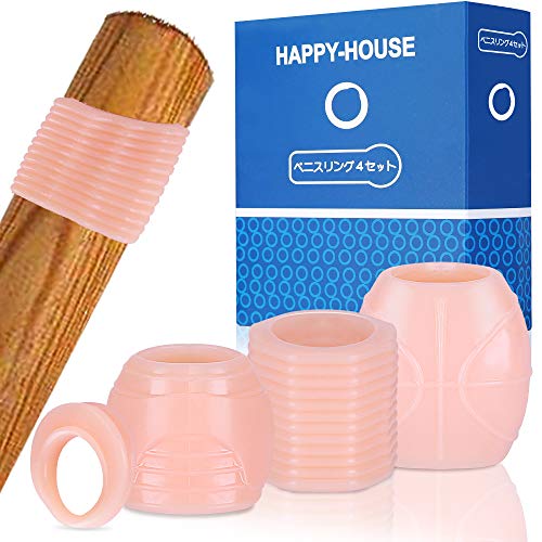 ペニスリング 男性用 コックリング4点セット 日常版＆日常強化版＆運動版＆夜用版 高弾力 締め付け感 シリコン製 - 画像6