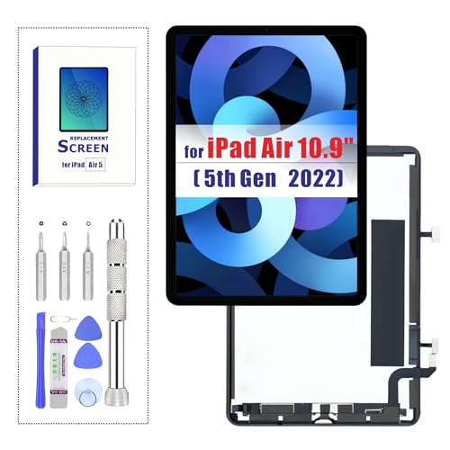 ZTR for iPad Air 5 5th Gen (2022) Air 4 4th (2020) 10.9” LCD Screen Replacement LCD Display for A2588 A2589 A2591/ A2072 A2316 A2324 A2325 LCD Display Touch Screen Digitizer Full Assembly with Tools