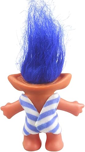 Miniatura 2 de Yintlilocn Muñecas de trol de la suerte, muñecas vintage Troll cromáticas adorables para colecciones, proyectos escolares, artes y manualidades,