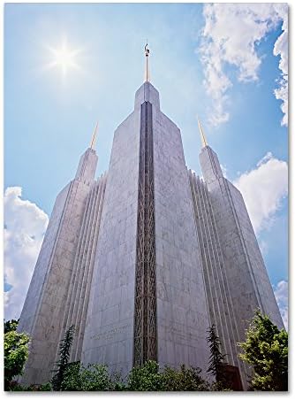 LDS Temple Under the Sun by Gregory O'Hanlon Wall Hanging, 35" x 47" Canvas Wall Art