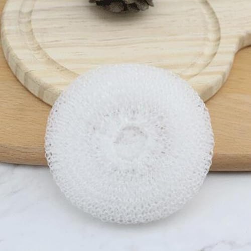 Miniatura 6 de 30 unidades de estropajos de plástico para platos de plástico redondo para fregar, estropajos de nailon, de varios colores, de malla de poliéster,