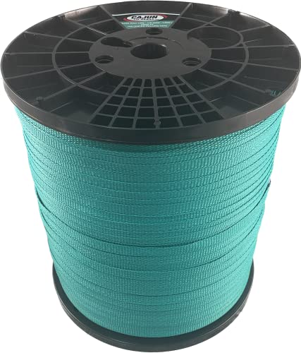 Cajun Pull Line - 1/2 Inch 1,200 lb. Polyester Pulling Tape - Made in USA (Turquoise, 100)