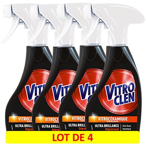 Vitroclen pistola limpiador Express 3 en 1 vitrocéramique 250 ml (lote de 4)