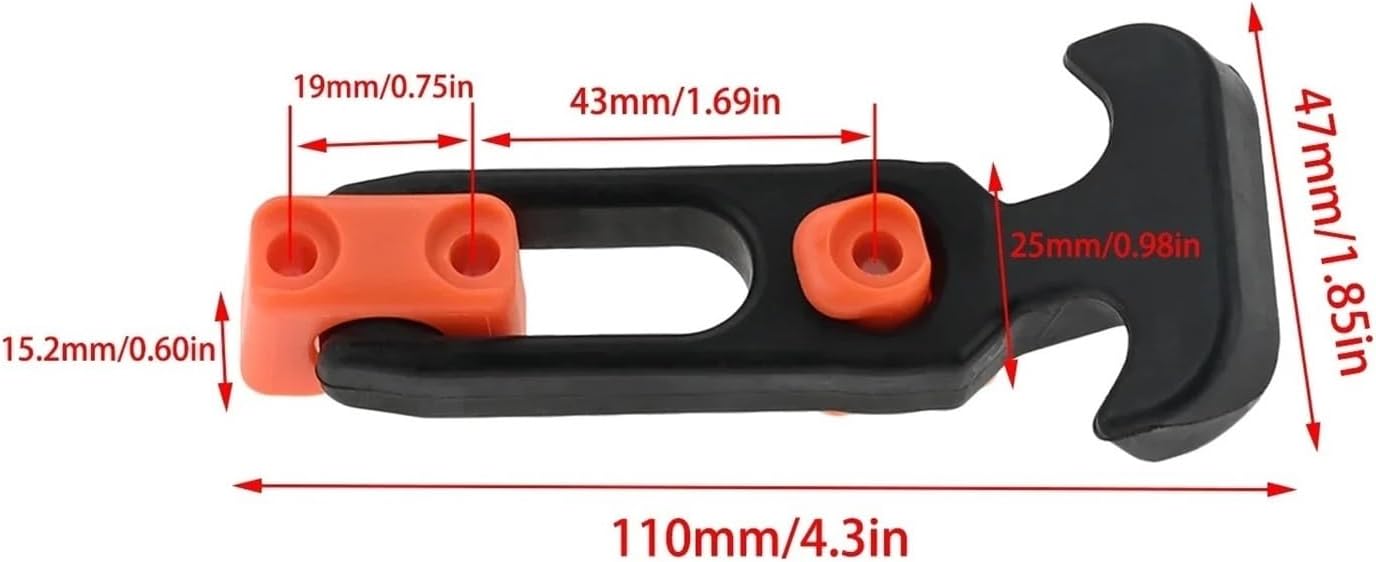 Rubber Latch Rubber Latch 4Pcs Flexible T-Handle Draw Latches with Screws Hasp
