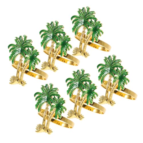 Servilleteros de árbol de coco VICASKY de aleación para mesas de verano 7