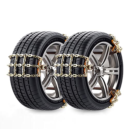 Cadenas de nieve ajustables para coche y SUV con neumáticos de 165 a 285 mm